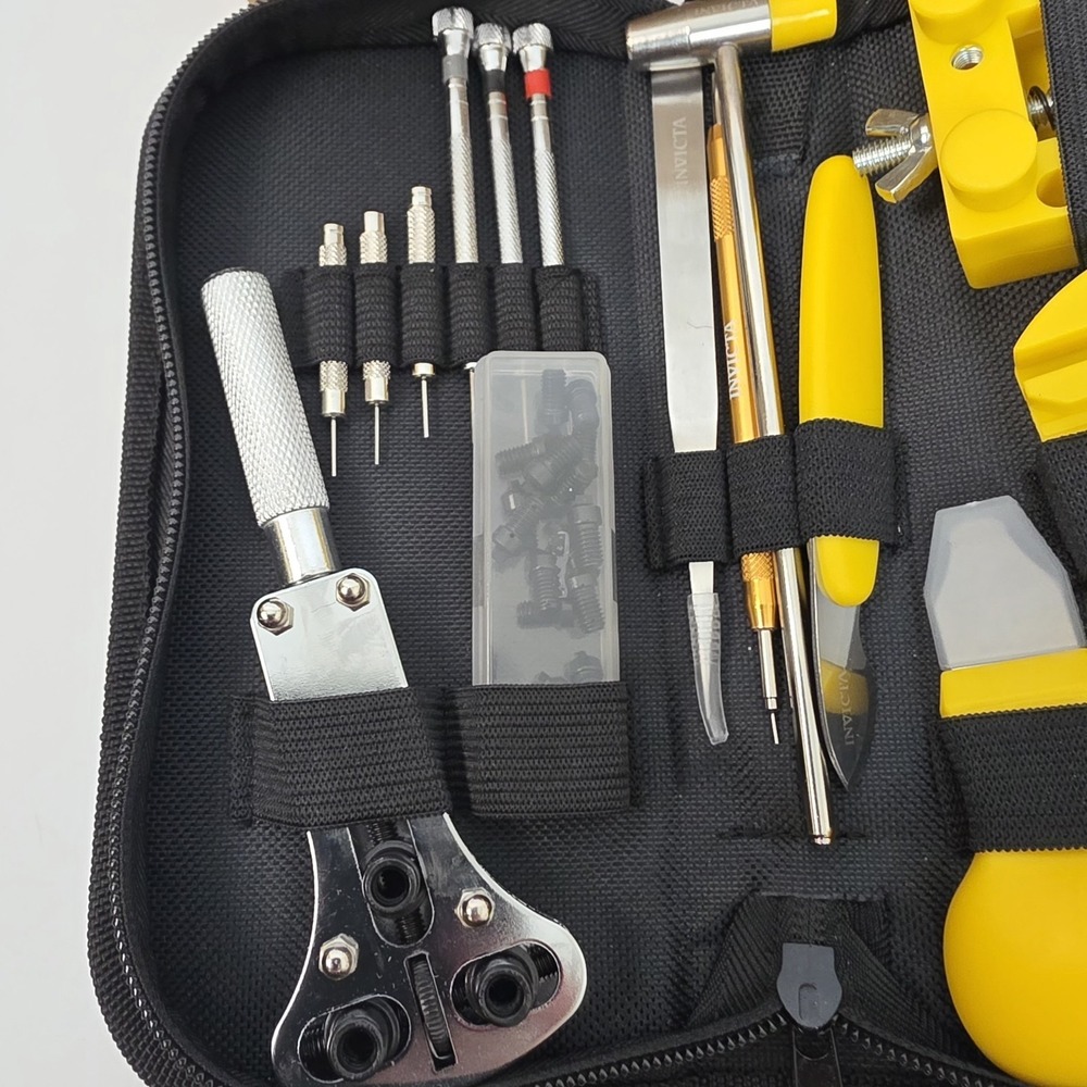 NEW In Box Invicta Travel Watch Repair Tool Kit (ITK-006) Black/Yellow #1079 - Picture 4 of 5